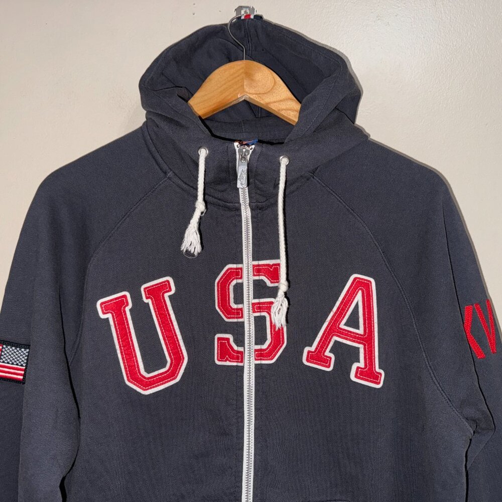 Vintage Nike Track and Field Team USA Olympic Full Zip Hoodie Men's M 452148-473 - Picture 3 of 15